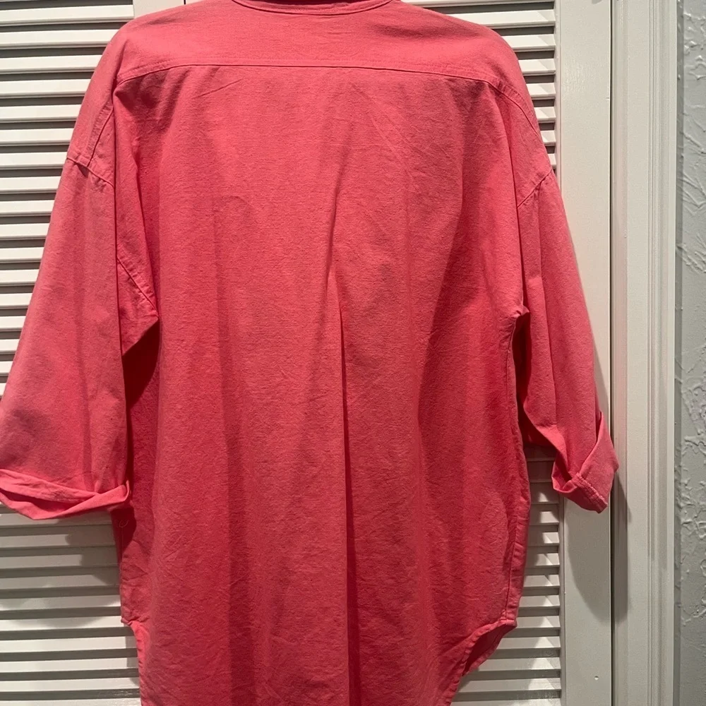 Vintage hand painted 100% cotton pearl snap blouse - Picture 7 of 7